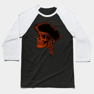 Skull pirate Baseball T-Shirt